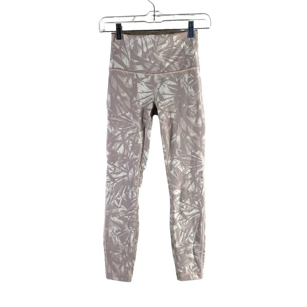 Lululemon Wunder Under High-Rise Tight Leaf Light Ivory Muse SZ 4